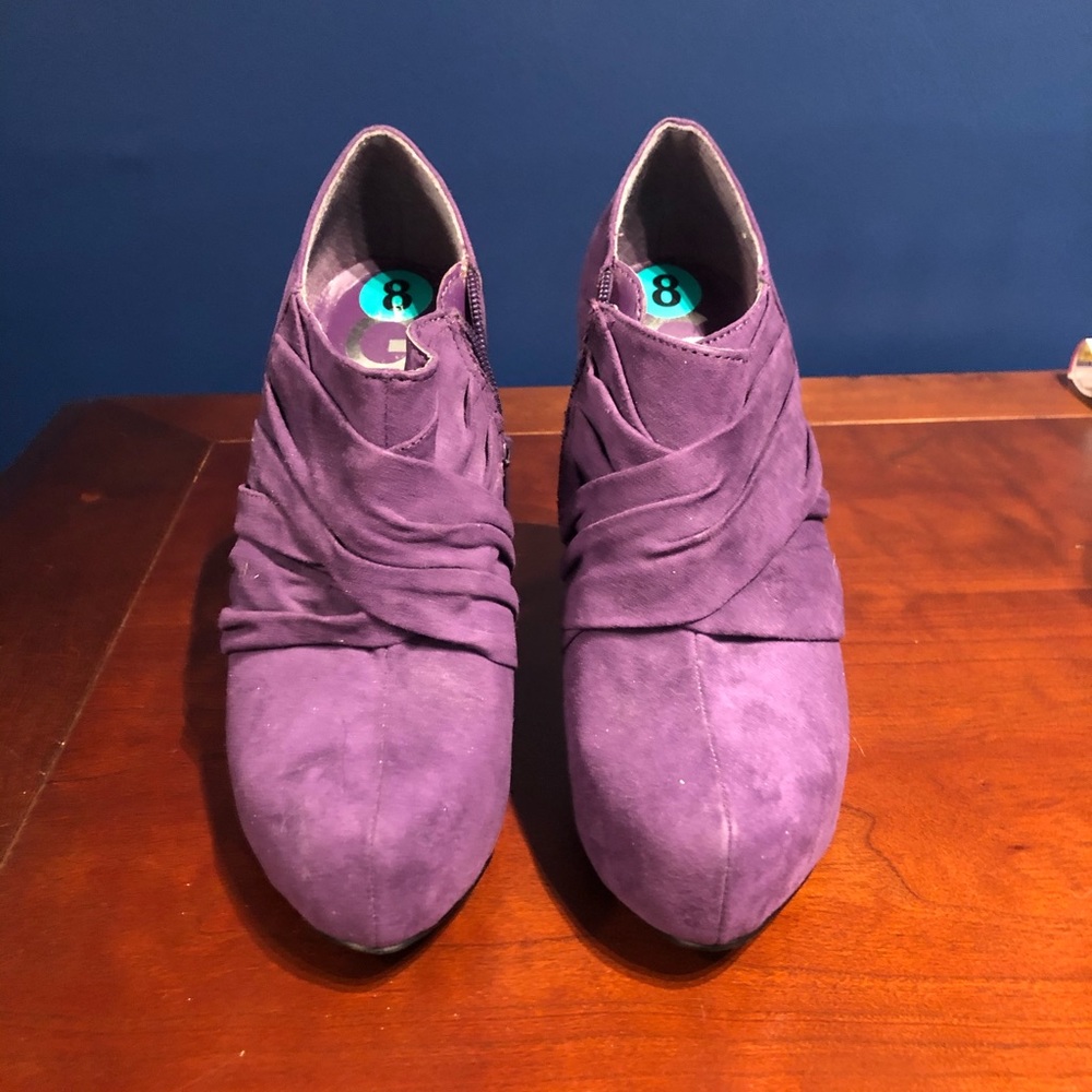 Guess purple booties